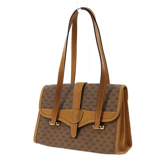 Gucci Hand Purse Brown Gg Canvas Shoulder Bag 