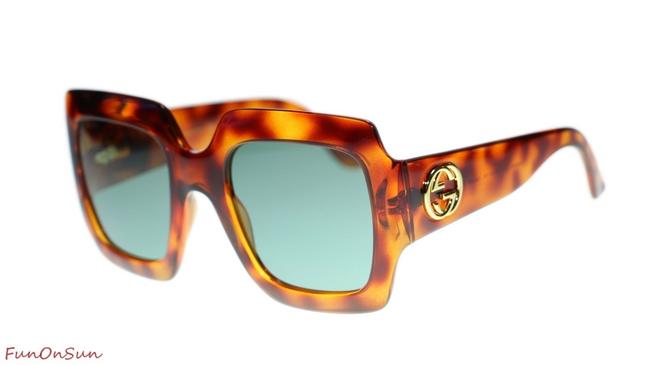 Gucci Havana Gg0053s 002 Square Sunglasses 