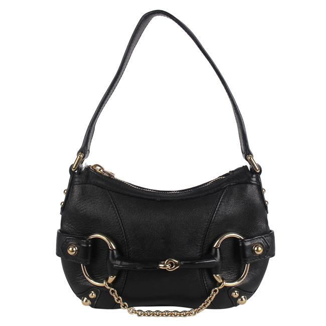 Gucci Horsebit 5113 Black Leather Satchel 