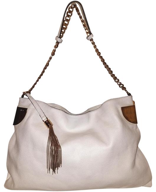 Gucci Handbag Large White Leather Hobo Bag 