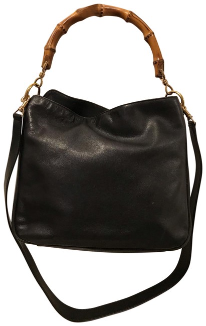 Gucci Leather Bamboo Shoulder Bag 