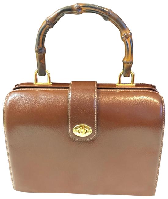 Gucci Leather Brown Satchel 