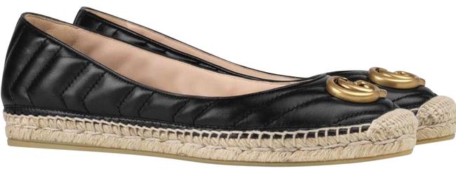 Gucci Marmont Gg Leather Espadrille Flats US 11 