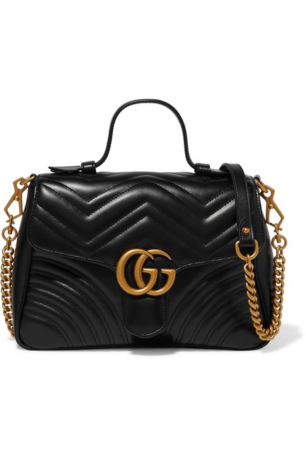 Gucci Marmont Gg Small Quilted Leather Shoulder Bag 