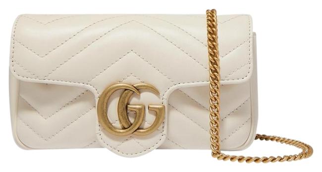 Gucci Marmont Gg Super Mini Quilted Leather Shoulder Bag 