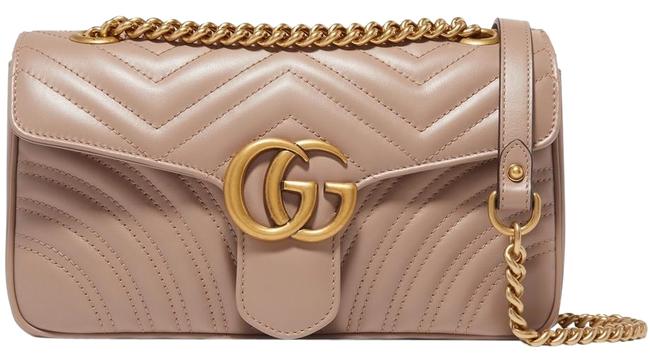 Gucci Marmont Small Leather Shoulder Bag 