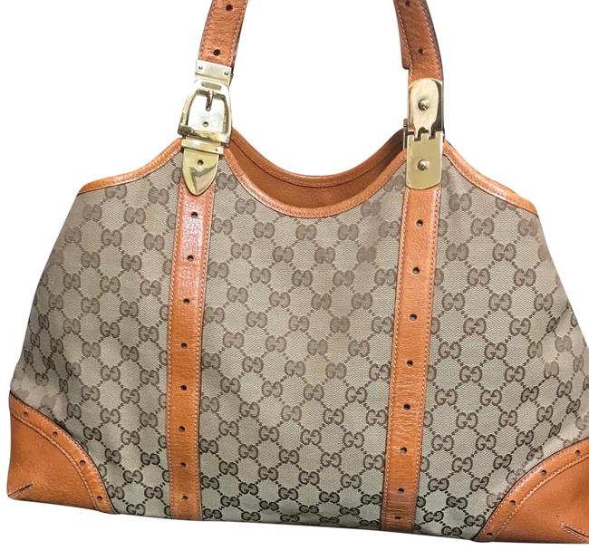 Gucci Monogram Canvas Hobo Bag 