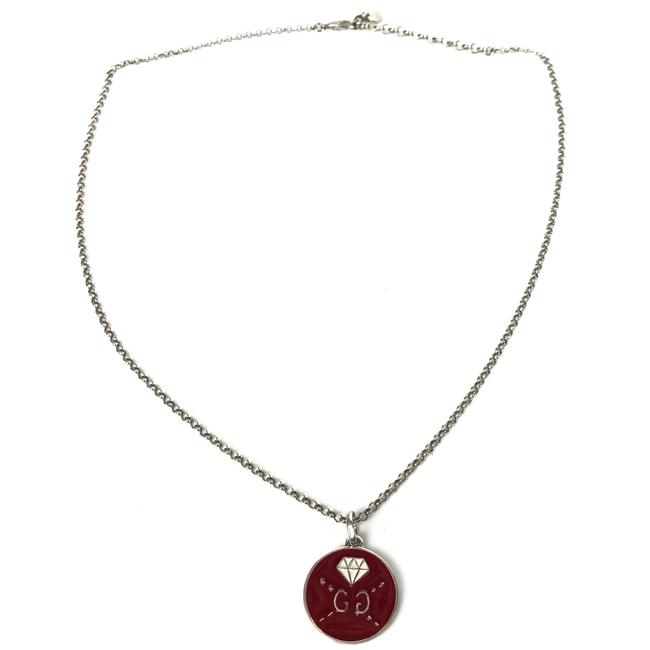 Gucci Multicolor New 459358 Sterling Silver Gg Ghost Necklace 