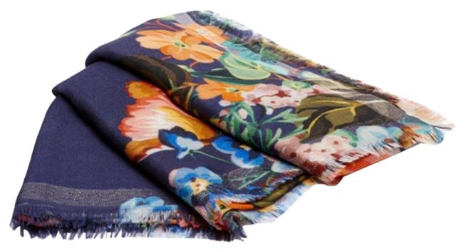 Gucci Navy Pink Shawl Josephine Pashmina Scarf Wrap 