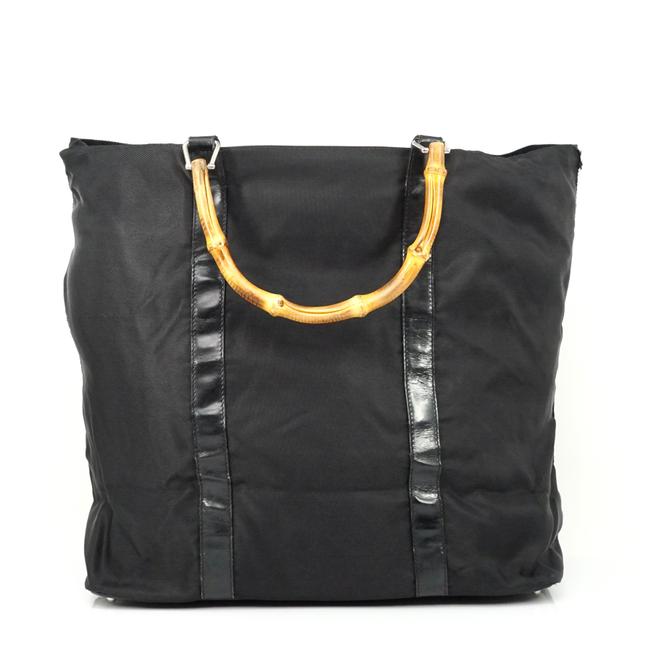 Gucci Nylon Handbag #1868g57 Black Shoulder Bag 