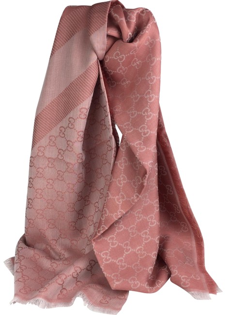 Gucci Pink 140cm 140cm Scarf Wrap 
