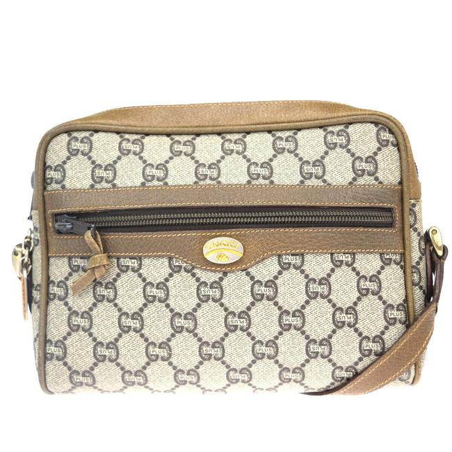 Gucci Plus Brown Pvc Leather Shoulder Bag 