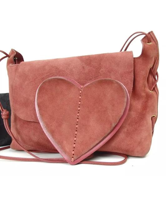 Gucci Red Suede Leather Shoulder Bag 