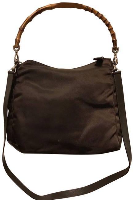 Gucci Shoulder Bamboo Satchel Hobo Bag 