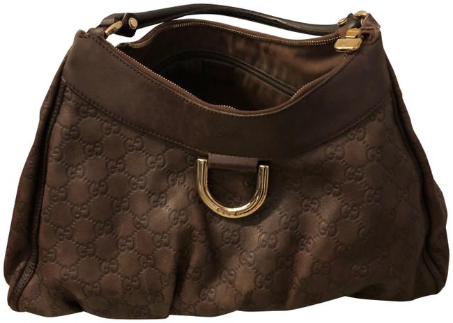 Gucci Shoulder Guccissima Brown Hobo Bag 