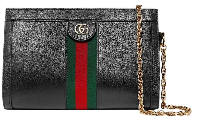 Gucci Shoulder Ophidia Leather Black Cross Body Bag 