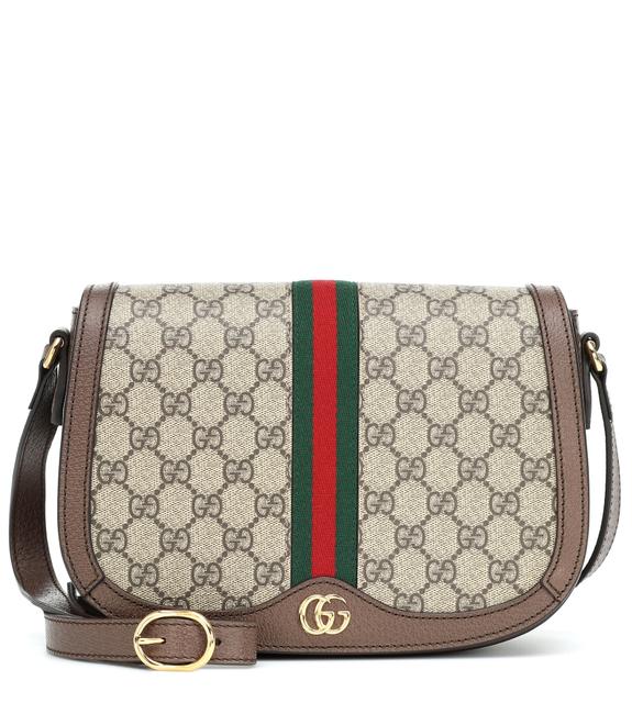 Gucci Gr New Ophidia Small Brown Beige Gg Supreme Canvas Shoulder Bag 