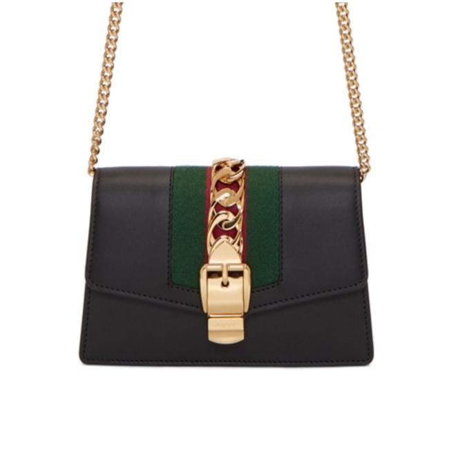 Gucci Sylvie Mini Black Cross Body Bag 