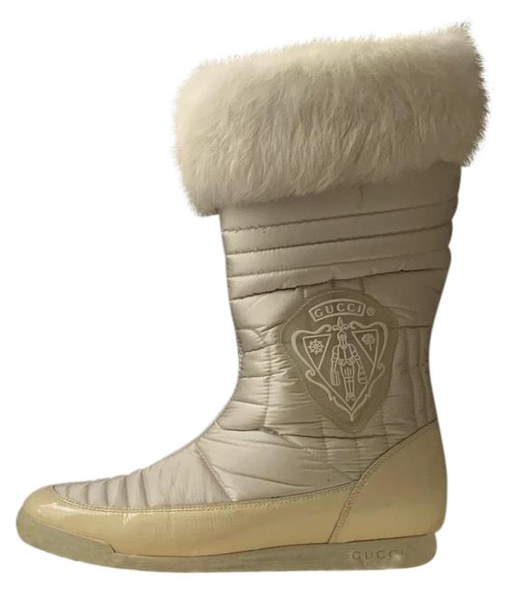 Gucci White Hysteria Snow Boots Booties 