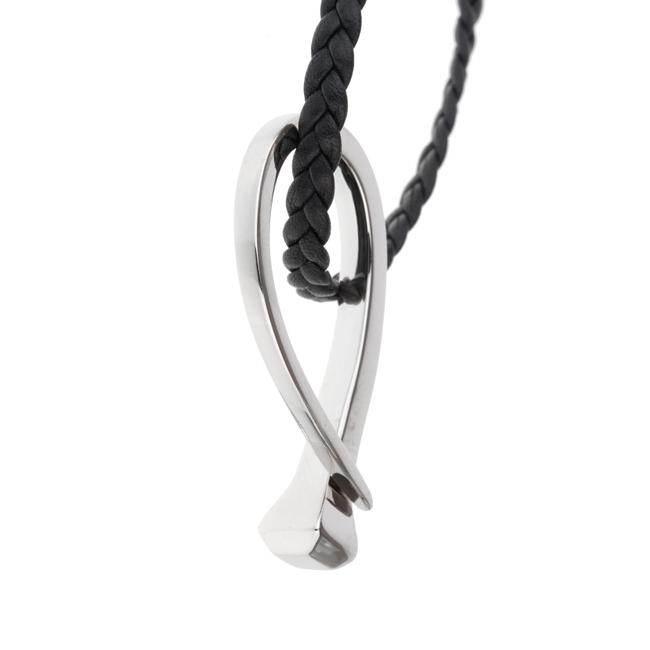 Gucci White Nail Sterling Silver 427 Necklace 