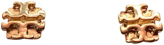 Tory Burch 16ktgf T Double Logo new On Card Earrings 