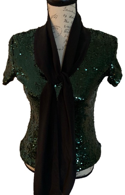 Tory Burch Annabelle Dark Green Top 