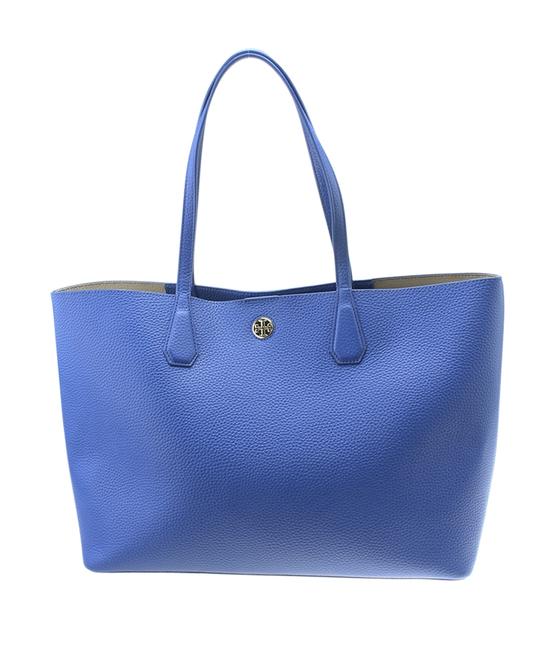 Tory Burch Bag Perry 183082 Blue Leather Tote 