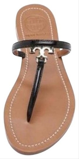 Tory Burch Baltic Blue T T logo Flat Thong Sandals