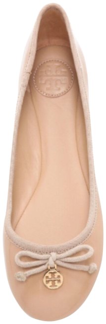 Tory Burch Beige Chelsea Patent Leather Wedges 5 