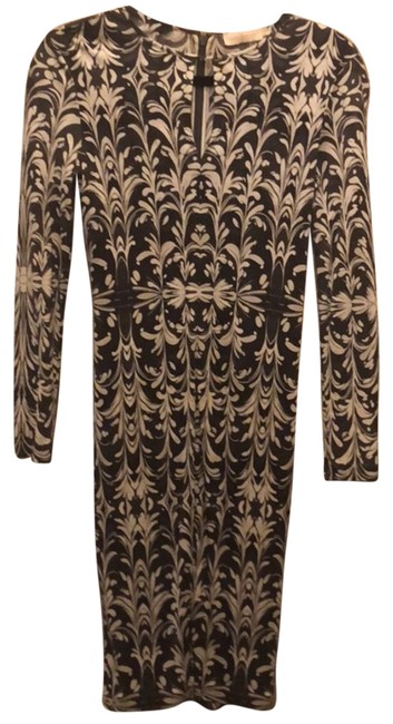 Tory Burch Black and White Midi Mid length Work Office Dress 