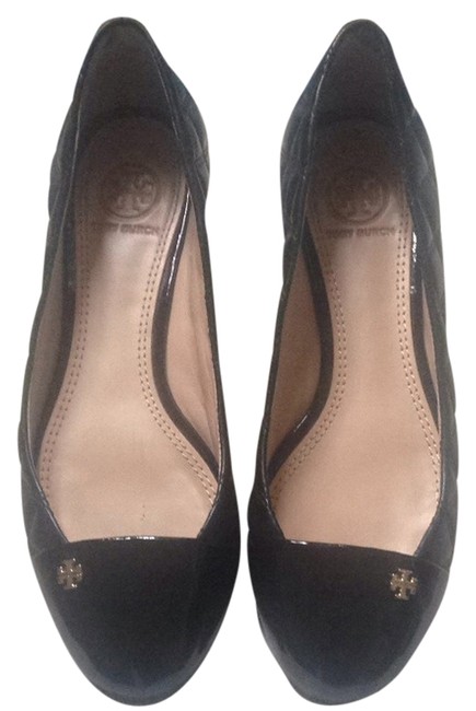 Tory Burch Black Claremont Quilted Flats 5 