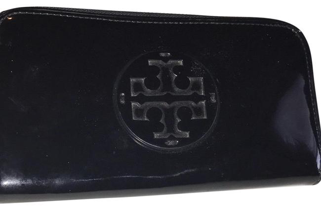 Tory Burch Black Continental Zip Around Wallet 