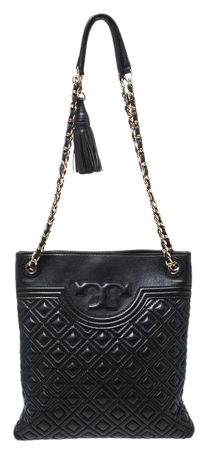 Tory Burch Black Leather Shoulder Bag 