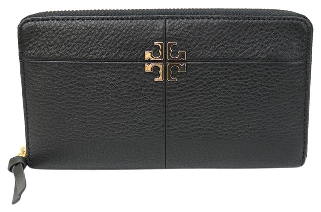 Tory Burch Black Long Purse Continental Leather 44732 Women's Men's Wallet 