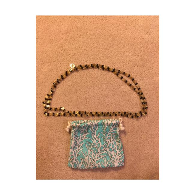 Tory Burch Black Gold Necklace 