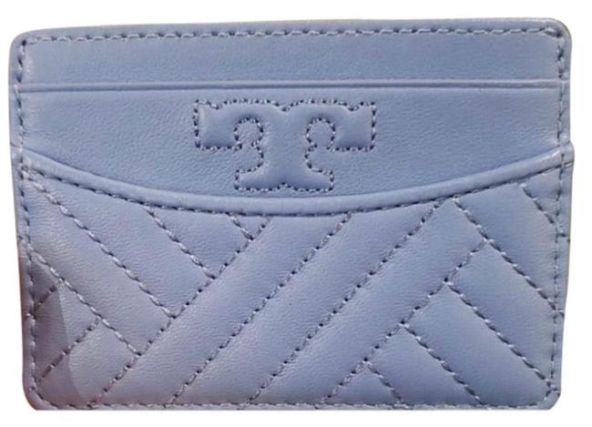 Tory Burch Blue Baby Card Holder Wallet 