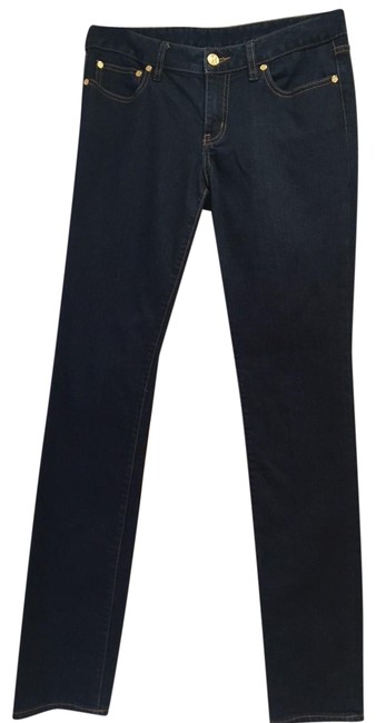 Tory Burch Blue Dark Rinse Not Available Skinny Jeans 8 4 S 