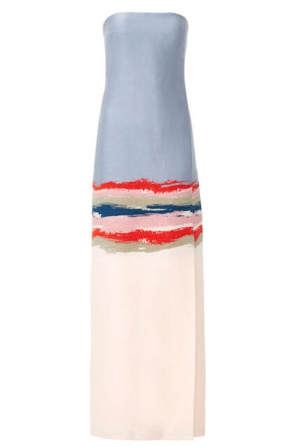 Tory Burch Blue Long Formal DressS 