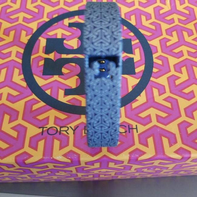 Tory Burch Blue Silicone Fit Bit Tracker Bracelet Tech Accessory 