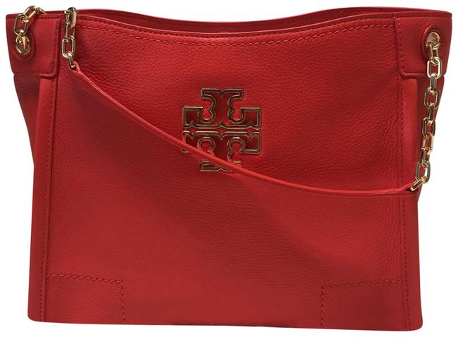 Tory Burch Britten Red Tote 