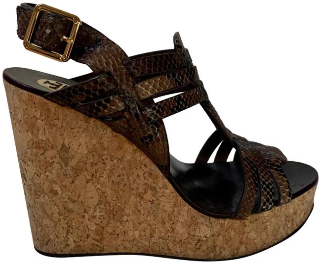 Tory Burch Brown Leslie Wedges
