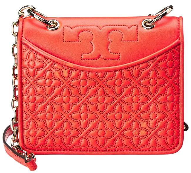 Tory Burch Bryant Mini Red Leather Shoulder Bag 