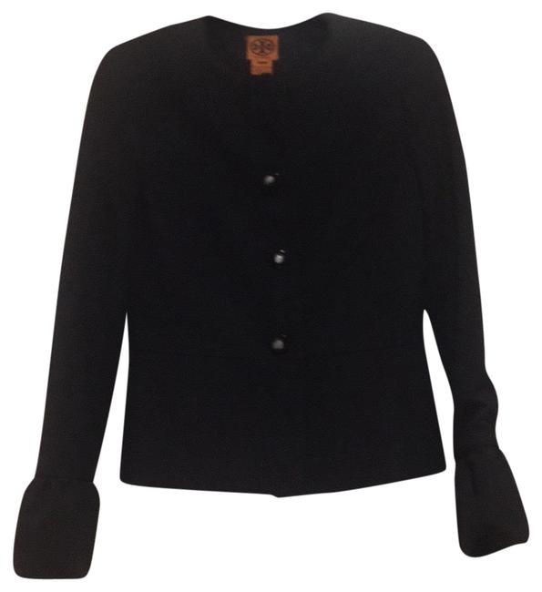 Tory Burch Charcoal W Fitted Jacket WBow Blazer