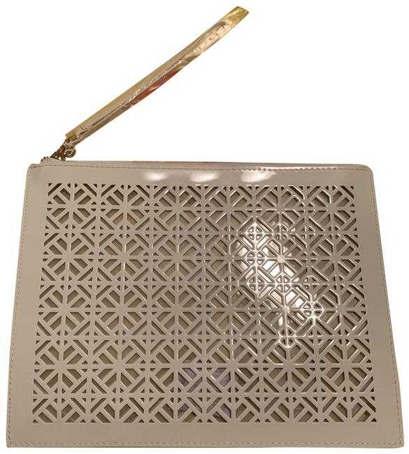 Tory Burch Clutch Pouch White Pvc Clutch 