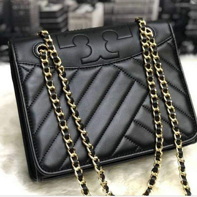 Tory Burch Crossbody Alexa Quilted Black Shoulder Bag 