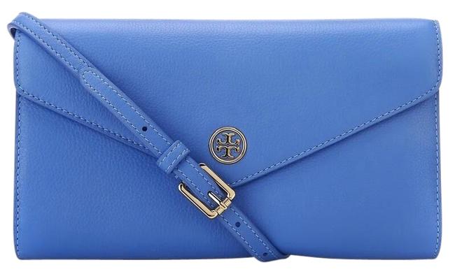 Tory Burch Crossbody Wallet Blue Clutch 