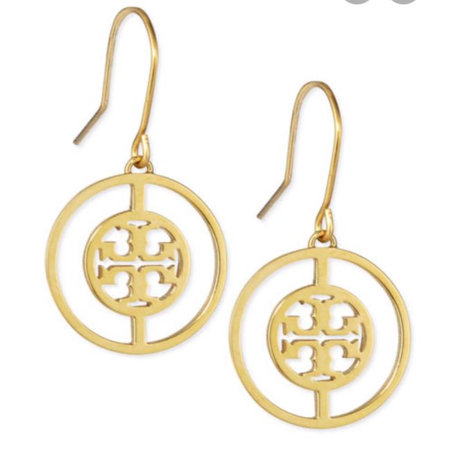 Tory Burch Deco Logo Drop Earrings 