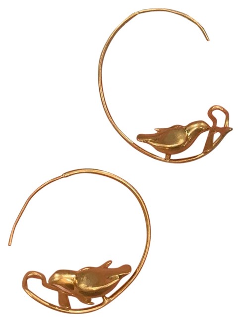 Tory Burch Dove Hoop Earrings 
