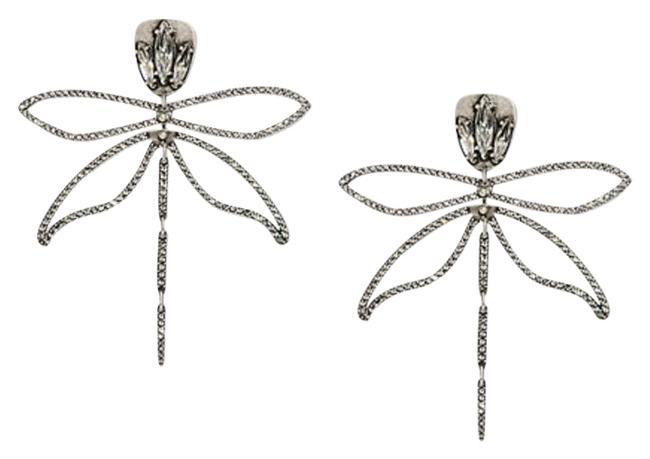 Tory Burch Embellished Articulated Dragonfly Earrings 