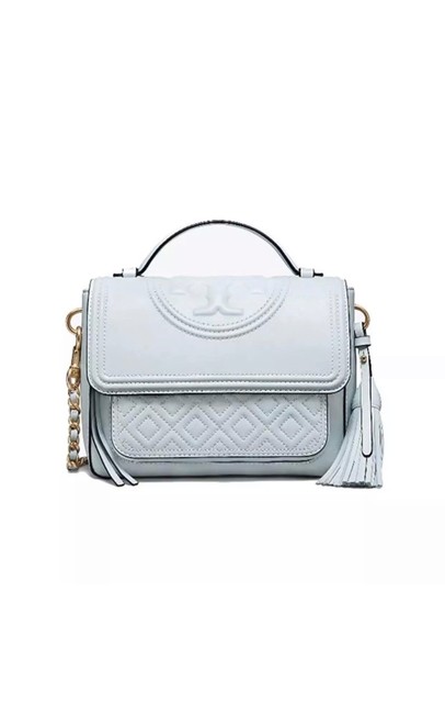 Tory Burch Fleming Seltzer Lamb Leather Satchel 